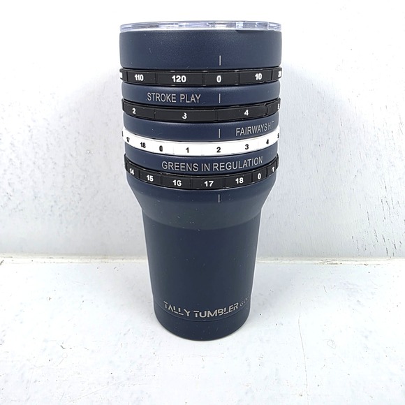 Tally Tumbler Other - Golf Tally Tumbler Scorekeeper Insulated Drink Tumbler 24oz Navy Blue Lidded NEW
